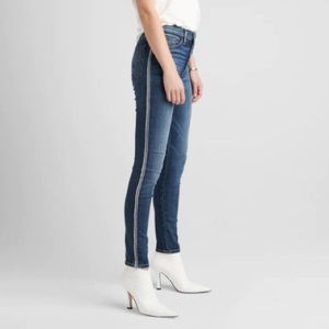 Hudson Barbara Side Stripe Skinny Jeans in Hypnotic Blue